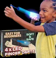 Light Up Toys Rocket Slingshot for Kids: Flash LED Rocket Launcher Toys - Foam