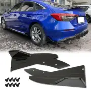 2x For Honda Civic Gloss Black Rear Spats Bumper Lip Splitter Diffuser Spoiler (for: Honda Civic)