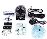 SKMWLMRAJ 60MM Car Turbo Boost Gauge 3Bar + Adjustable Turbo Boost Controller Kit 1-30PSI in-Cabin Car Meter Boost Meter(with Blue Controller)