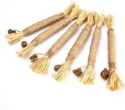 6 Natural Cat Chew Sticks, Toy Cat Tooth Care, Tooth Cleaning, Cat Treatment