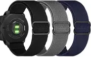 [Olytop] Elastic Watch Bands for Garmin Instinct/2 Solar, 22mm Soft Stretchy Nylon Ultra-Light Wristband Replacement Strap Men Women for Garmin Instinct Tactical/Esports/Solar/Tide Smartwatch