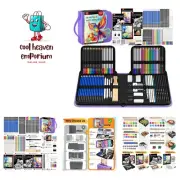 133 PCS Art Supplies Sketching Kit, Pro Drawing Pencils with Sketchbook, Colo...