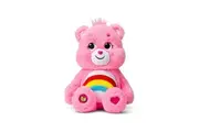 Care Bears 14" Cheer Bear Plushie - Medium Size - Pink Plushie for Ages 4+ Perfect Stuffed Animal Holiday, Birthday Gift, Super Soft and Cuddly Good For Girls and Boys, Employees, Collectors