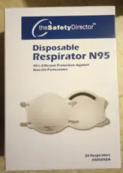 NEW 1- Box Of 20 N95 Disposable Protective Particulate Respirator Dust Mask