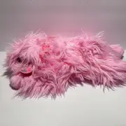 Ty Pinkys GLOSS The Pink Dog Large Plush Ty Beanie Buddy Vintage Plush Dog