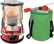 Portable Kerosene Heater, Portable Stainless Steel Tent Heating Stove, Light Portable Efficient Camping Stove for Heating for Hiking Traveling Fishing(4.6L) (Color : Red)