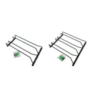 Wine Glass Rack Wine Glasses Holder Screw Install Under Shelf Organizer Stable