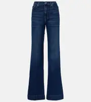 [7 For All Mankind] 7 For All Mankind Modern Dojo high-rise flared jeans UK 16 blue