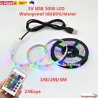 1M 2M 3M USB RGB 5050 LED Strip Light 5V TV Back Lamp Colour Changing Waterproof