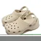 Crocs 涼拖鞋 Classic Platform Clog W 女鞋 米咖 厚底 洞洞鞋 卡駱馳 2067502Y2