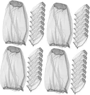 Sosoport 4sets Portable Outdoor Mosquito Hat Net Bug Hiking Jungle Protection Mesh Netting 8pcs*4