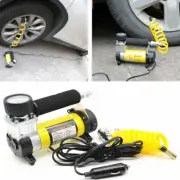 150 PSI Car Tire Inflator Inflatable Pump Air Compressor Pressure Gauge Portable