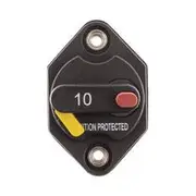 Jaylec 10A Type 3 Circuit Breaker Manual Reset Panel Mount - CB5510B