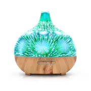 400ml 4-in-1 Aromatherapy Oil Diffuser Glass Fireworks - Oil Diffusers Australia