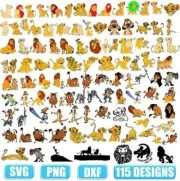 LION KING DISNEY BUNDLE SVG, DESIGNS BUNDLE, CUT FILES, SVG for Cricut