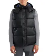 Hunter Chiswell Nylon Quilted Removable Hood Full Zip Puffer Vest