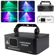 USA 500mW RGB LED Laser Beam Projector DMX Scanner DJ Disco Stage Party Light