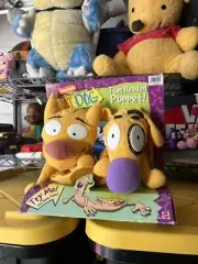 Vintage Cat Dog Two Headed Puppet Nickelodeon Cartoon Mattel