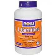 Now Foods, L-Carnitine, 500 mg, 180 VCaps