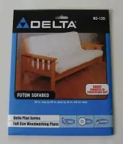 Delta Woodworking Plan 80-135 Futon Sofabed 86” x 36” x 33” New Sealed