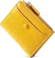 [WTCBQC] Card Holder Classic Ladies Wallet Compact Size Large Capacity Elegant Zipper Pocket Mini Coin Purses Cute Ladies Short Wallets Coin Purse
