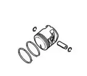 Piston Diameter 40 MM Chainsaw Models MS201 Original Stihl 11450302005