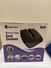 ERGOVALUE The Memory Foam Seat Cushion for Tailbone Pain Relief