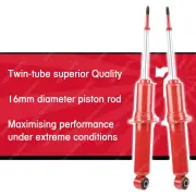 2x Front KYB SKORCHED 4'S Shocks for Isuzu D-Max TF MU-X UC 12-20 Lifted Susp