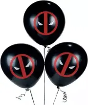Marvels Deadpool 12 Piece Latex Birthday Party Balloon Bundle New 12 Inch
