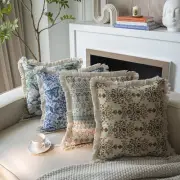 Tassel Jacquard Throw Pillowcase Oil Painting Cushion Cover Sofa/Bed