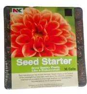 Lawn and Garden-Seed Starter Seeding Tray 36 Cells with seed mix dirt~New
