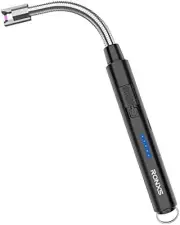 RONXS Lighter Electric Lighter, Candle Lighters, USB Hook, LED Battery Display