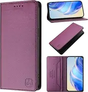 Cover Compatible with Motorola Edge 30 Neo 5G,Compatible with Motorola Edge 30 Lite 5G Flip Stand Magnetic Closure Wallet Card Slot Violet