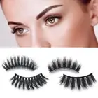 1 Pair Fake Eyelash Soft Long-lasting Messy Cross Fake Eyelash Portable