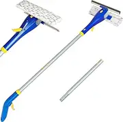 XUCAI Adjustable Window Squeegee with Spray - 59'' Spray Window Cleaner Extendable Window Cleaning Tool with Spray Bottle for Glass Clean Solution