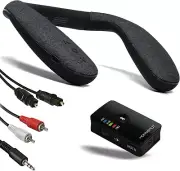 Wireless Neckband Speaker with Bluetooth Transmitter Set for TV and Low Latency