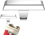 Christmas Stocking Holder, Heavy-Duty Metal Fireplace Rack, Iron Material, Non-Slip Stocking Hanger Stand for Mantle, Easy Setup, Versatile Use, 12.5x9x4.5cm/4.92x3.54x1.77 in, 1 Piece