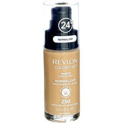 4 Pack Revlon ColorStay Makeup Foundation For Normal Dry Skin, Fresh Beige 25...