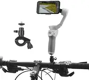 JIJIMICO Bicycle Bracket Gimbal Stabilizer, for OSMO Pocket 3/Mobile 4/2 Bike Mount Holder Clip, Bicycle Clamp Handheld Gimbal Stabilizer Accessories