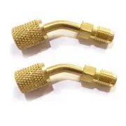 Female Quick Couplers 45 Deg For Mini Split System 1/4" Male R410A Adapter 5/16"