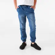 Pull-On Denim Jogger Jeans