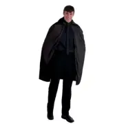 Rubies Adult Vampire Costume/Outfit 114cm Fabric Black Cape Cloak Halloween