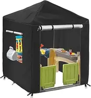 Playhouse Protection | Waterproof Playhouse Accessory | Oxford Cloth Playhouse | Zippered Playhouse Shield | Dustproof Playhouse Solution | Outdoor Playhouse Tarp for Kids to Enter and Exit
