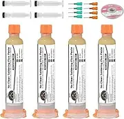 INNOVAYOU Solder Flux 10 * 4ml, No-Clean Soldering Flux for Electronics with Desoldering Wick, Suitable for Electronic Welding, Soldering, Suitable for Circuit Boards and Copper Wires