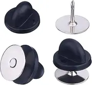eBoot Tie Tacks Blank Pins with PVC Rubber Pin Backs (100)