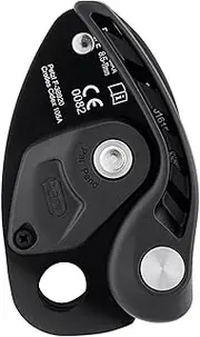 NEOX Belay device with cam-assisted blocking, optimized for lead climbing