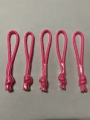 Pink Candy Cane Nike Elite Zipper Pull replacements (Set of 5) - Paracord Dredz