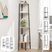 Corner Shelf 5-Tier Bookshelf Bookcase Storage Display Rack Organiser vidaXL