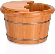 Wood Foot Bath Bucket Wood Bucket for Pedicure, Foot Soak Bucket, Foot Basin for Adults, Foot Tub for Soaking Feet, Foot Bath Spa Tub (Size : B) (A) Super Easy to use Interesting