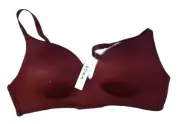 Soma Stunning Wireless Push Up Bra Vermillion Red NWT Womens 38B